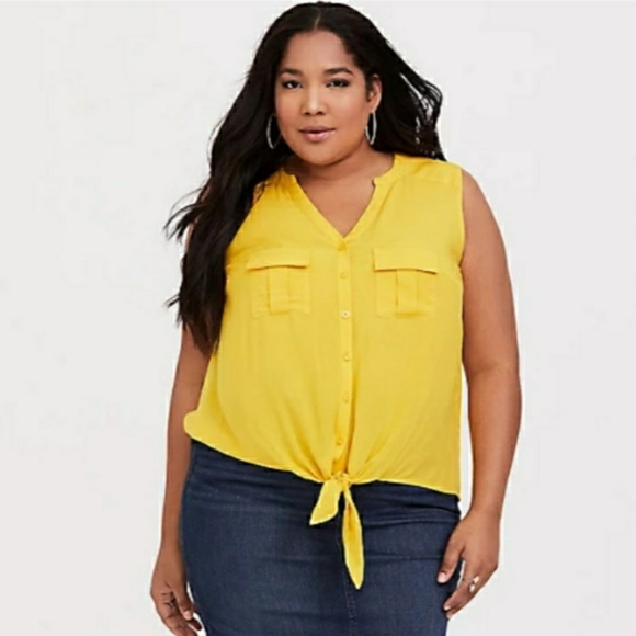 Torrid Tie Front Tank Top - Picture 4 of 4